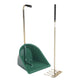 Stubbs Stable Mate High Manure Collector with Rake #colour_green