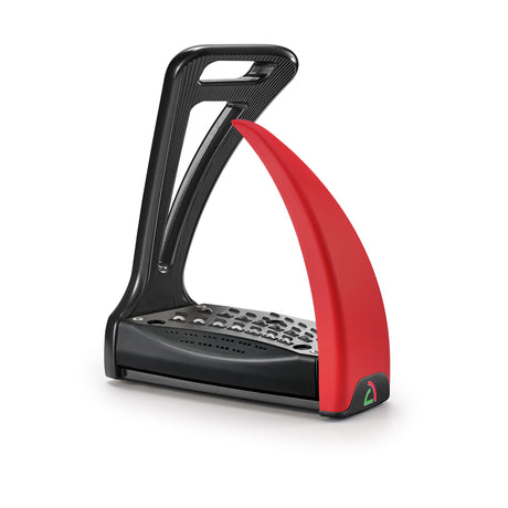 Safe Riding S2 Black Ink Stirrups - Red Chilli #colour_red-chilli