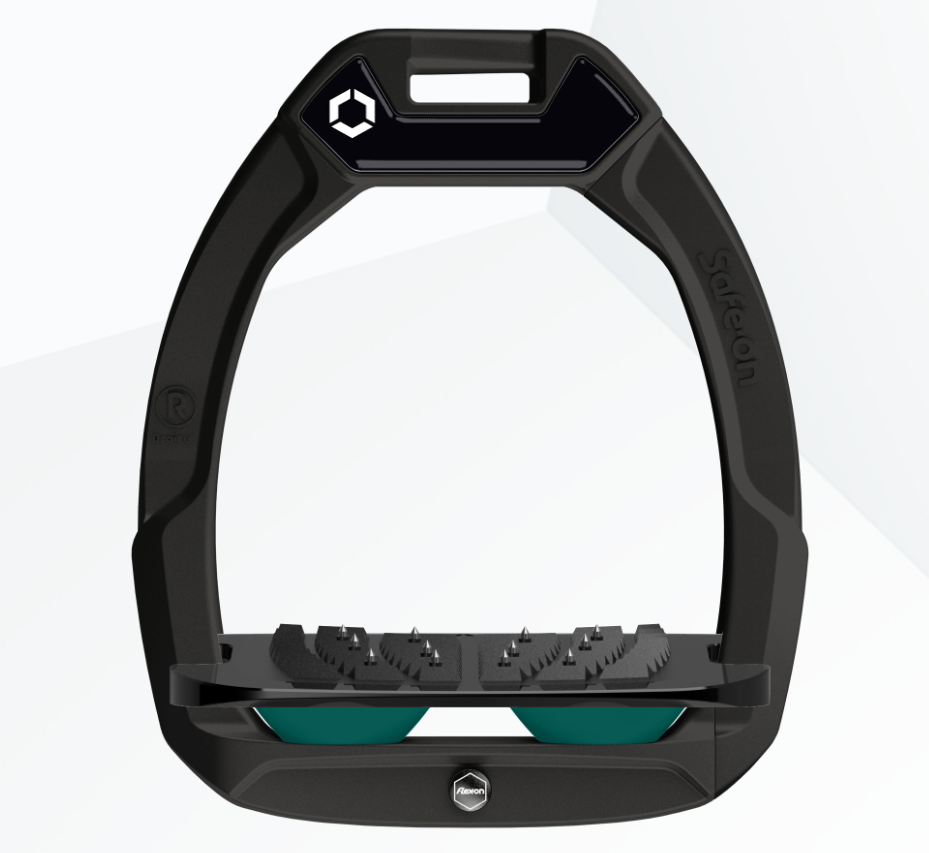 Étriers Flex-On Safe-On inclinés Ultra Grip - Noir/Noir/Vert foncé
