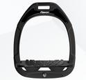 Flex-On Green Composite Inclined Ultra Grip Stirrups - Black/Black/Black