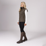 Shires Aubrion Heritage Unisex Fleece Gilet #colour_dark-olive
