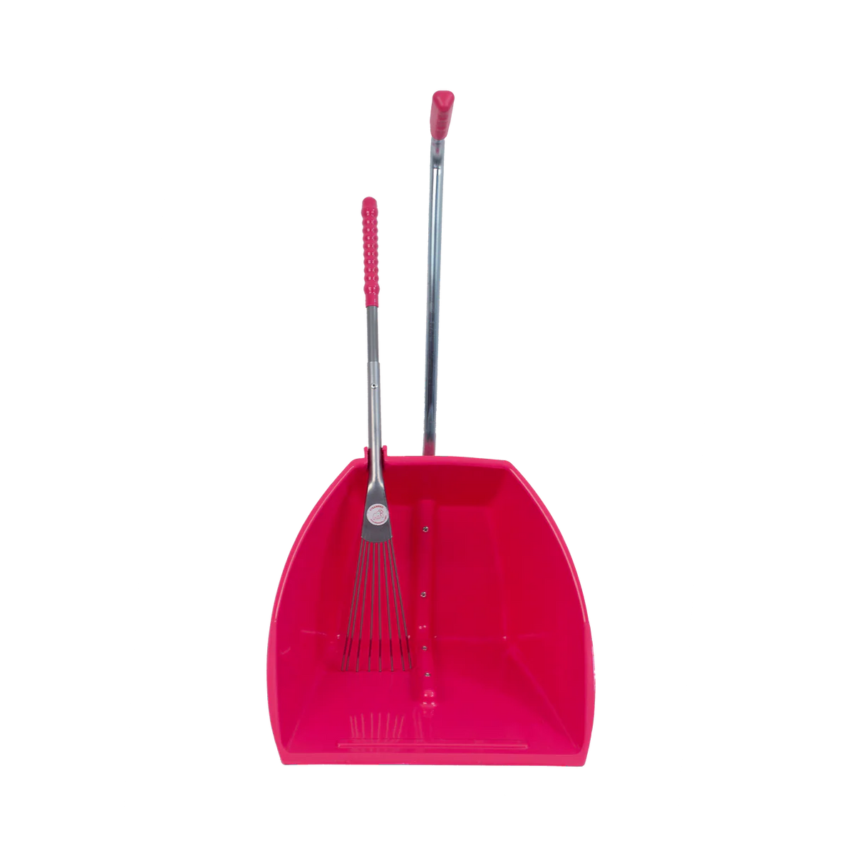 Red Gorilla Big Tidee with Long Metal Rake #colour_pink