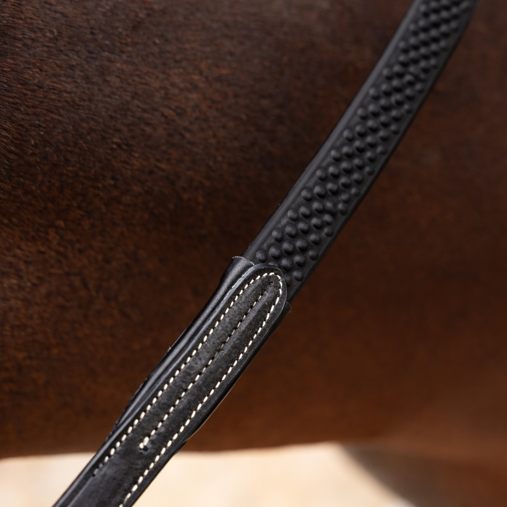 Shires Velociti LUSSO Opus Soft Grip Reins #colour_black