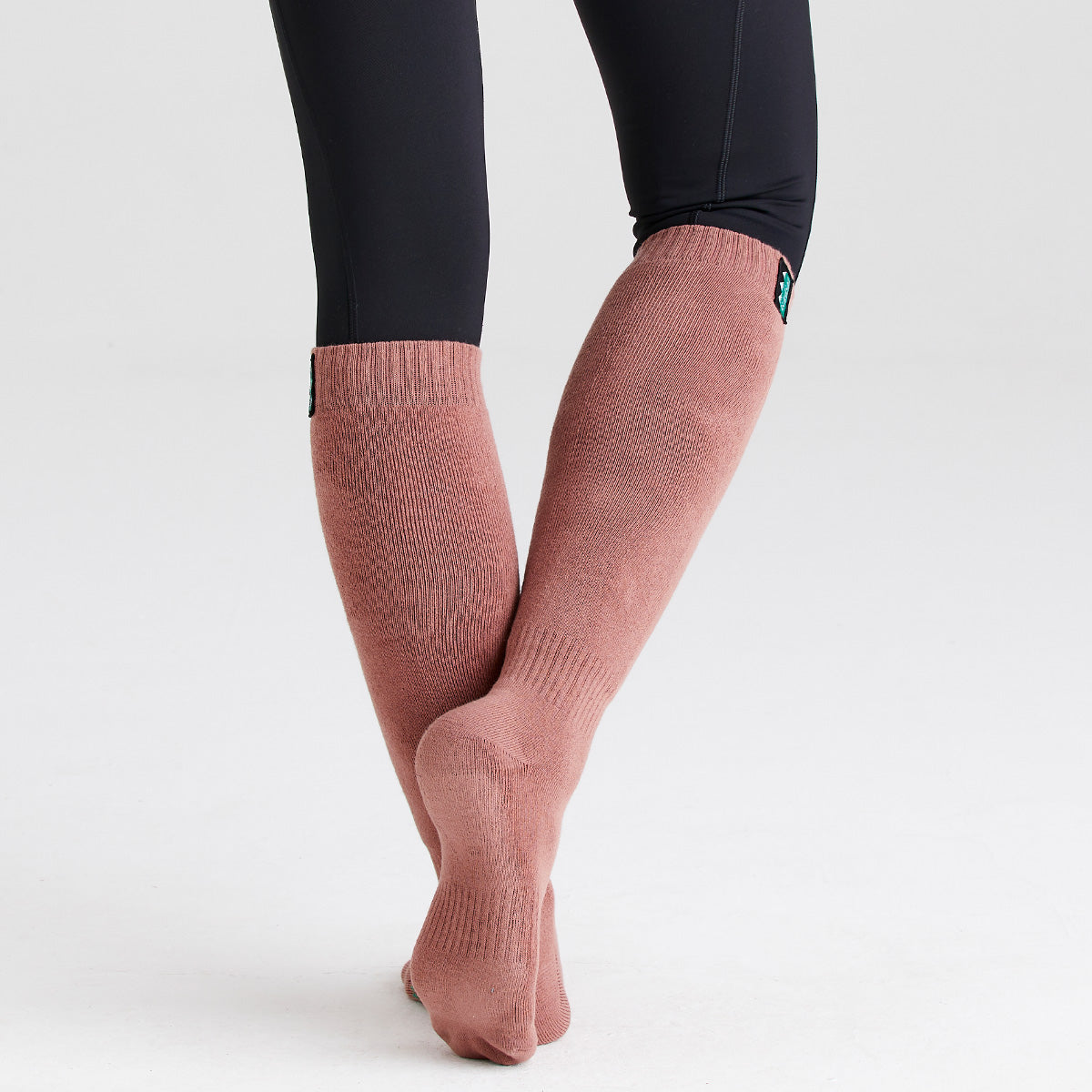 Cotton Work Socks Oxblood Multi (3 pack) - Full Length