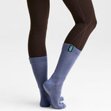 Cotton Work Socks Navy Multi (3 pack) - Full Length