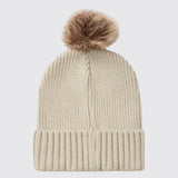 Baltic Bobble Hat & Scarf Set - Sand