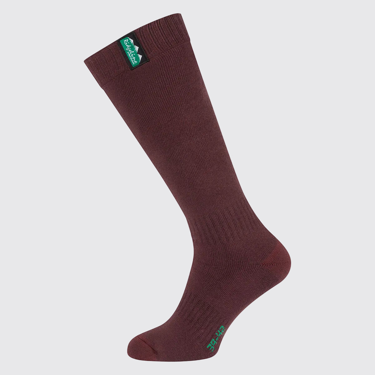 Cotton Work Socks Oxblood Multi (3 pack) - Full Length