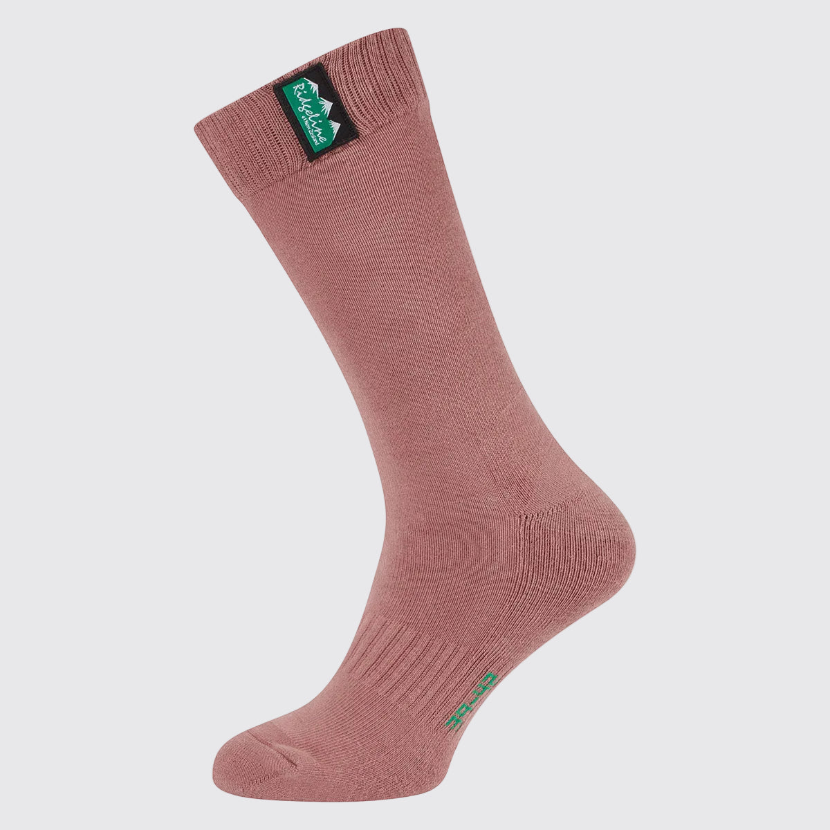 Cotton Work Socks Oxblood Multi (3 pack) - Mid Length