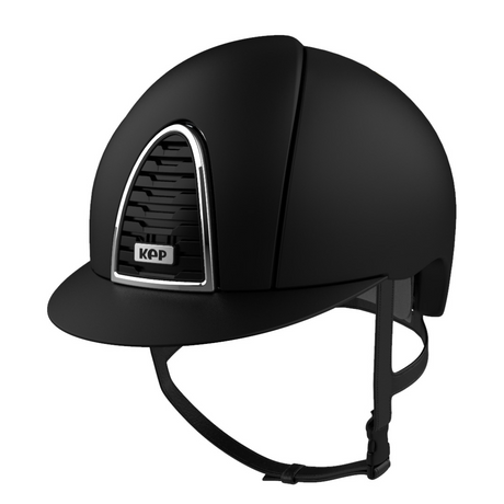 KEP Cromo 2.0 Textile Black Matt Riding Hat #colour_black-matt-black-front