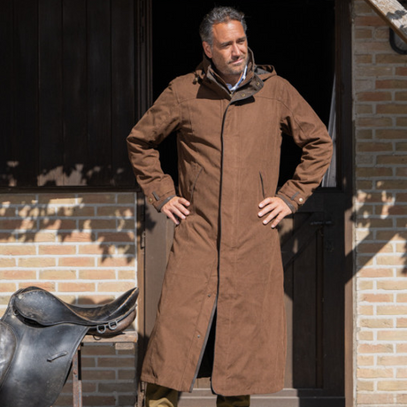 Baleno Livingstone Mens Riding Coat #colour_earth-brown