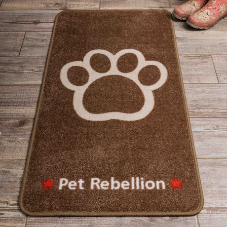 Pet Rebellion Stop Muddy Paws XL Rug #colour_biscuit