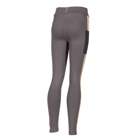 Shires Aubrion Children's Team Shield Riding Tights #colour_grey