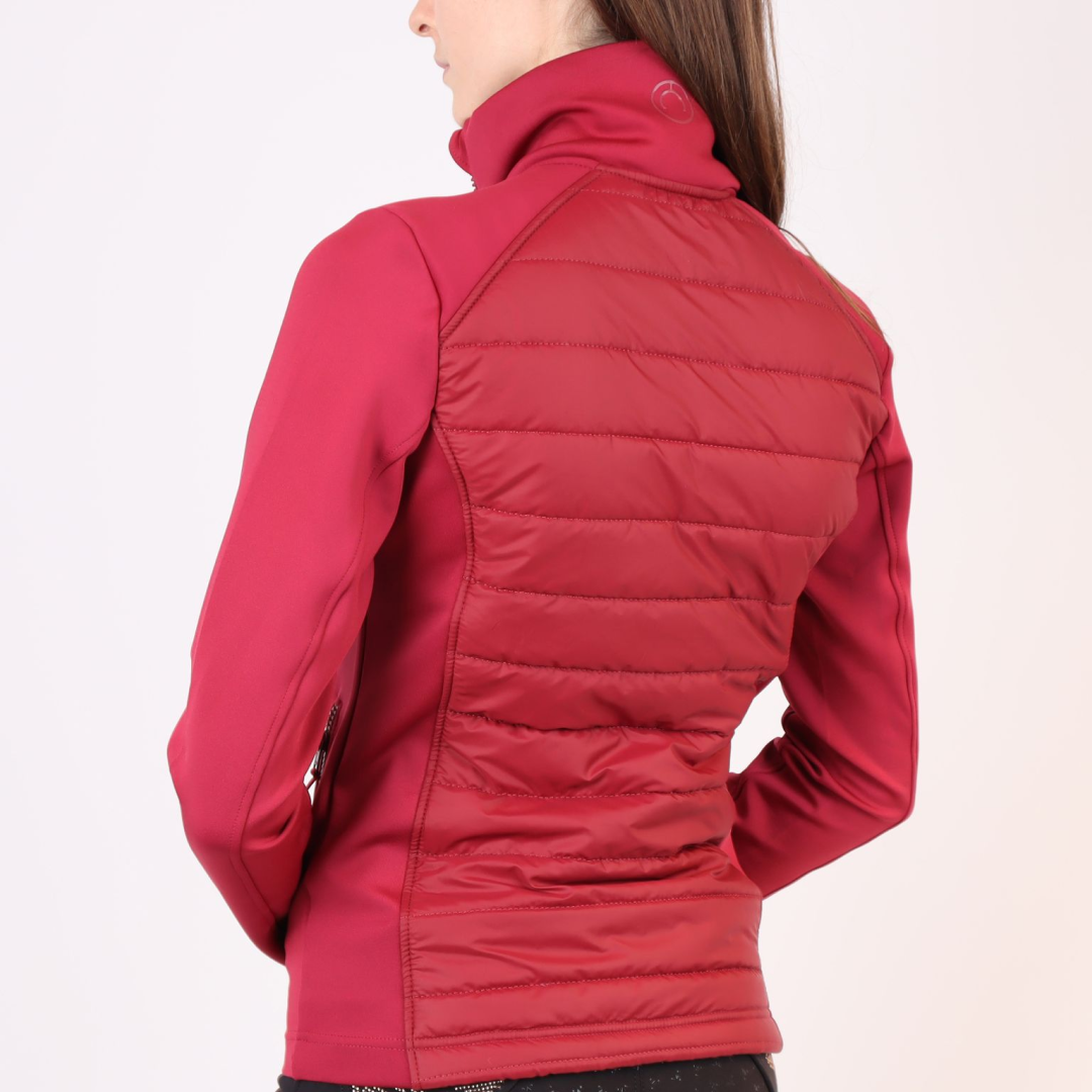 Montar Emma Ladies Quilted Jacket #colour_ruby-red