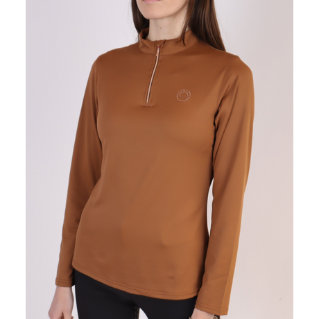 Montar Everly Rosegold Longsleeved Top #colour_toffee