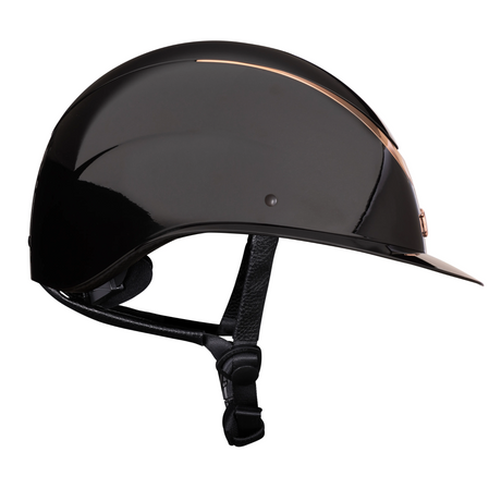 Shires Karben Alina Ellipse Riding Hat #colour_black-rose-gold