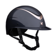 Shires Karben Alina Ellipse Riding Hat #colour_navy-rose-gold