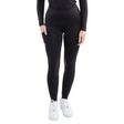 EQUIDRY Women's Water Repellent Leggings #colour_black-peacock-pink