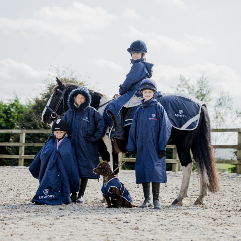 EQUIDRY Equi-Blanket #colour_navy-pale-pink