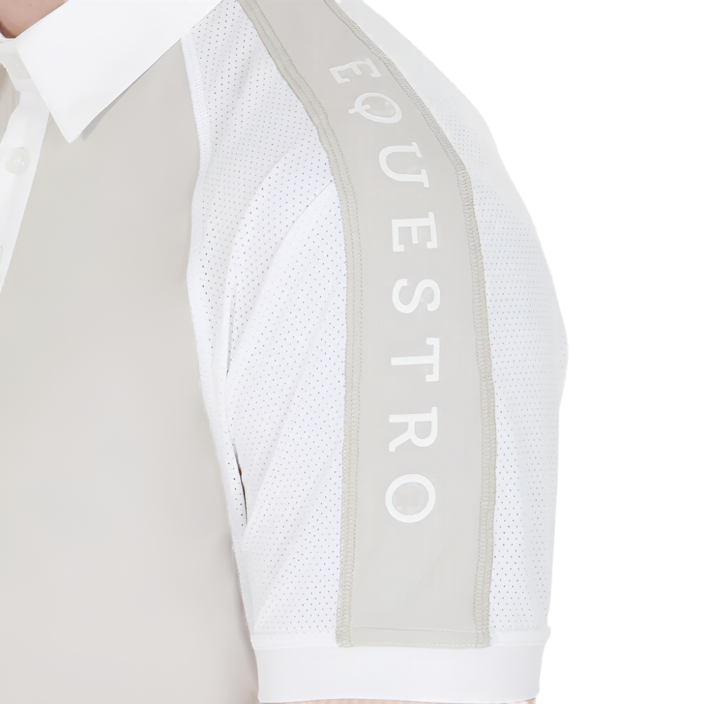 Equestro Men's Slim Fit Competition Polo Shirt Four Buttons