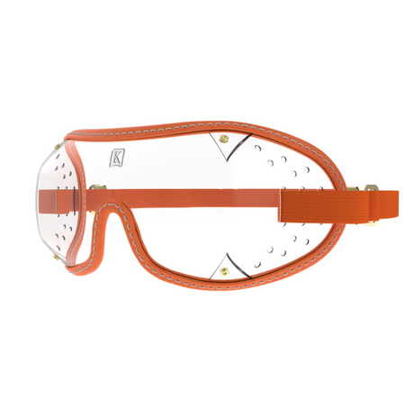 Kroop's Triple Slot Clear Goggle #colour_orange