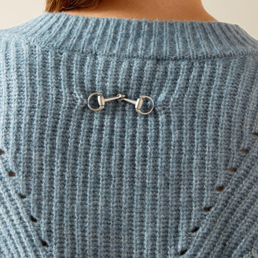 Ariat Women's Blaydon Sweater #colour_spring-lake-heather