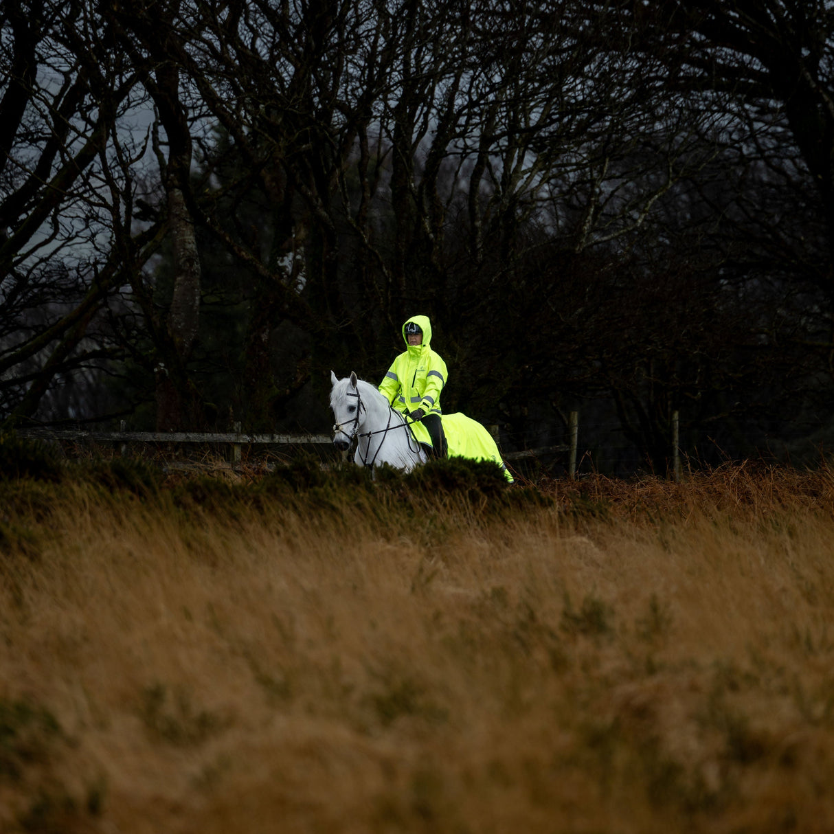EQUIDRY Women's Thin Fleece Shortie #colour_hi-vis-yellow