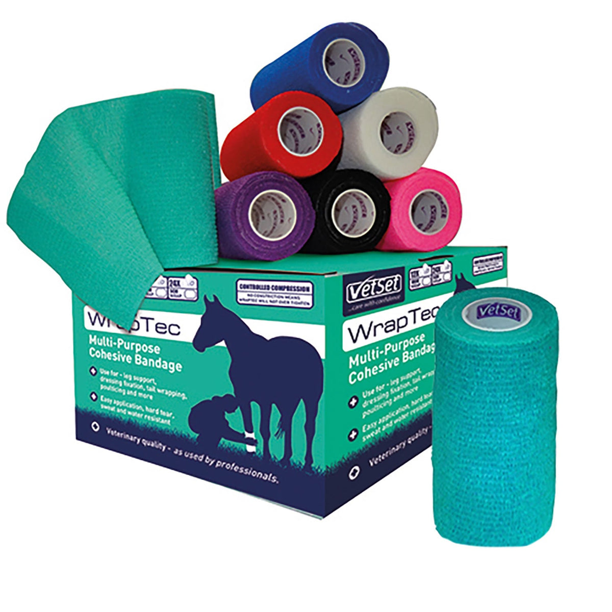 Vetset WrapTec Kohäsiver Verband 100 mm