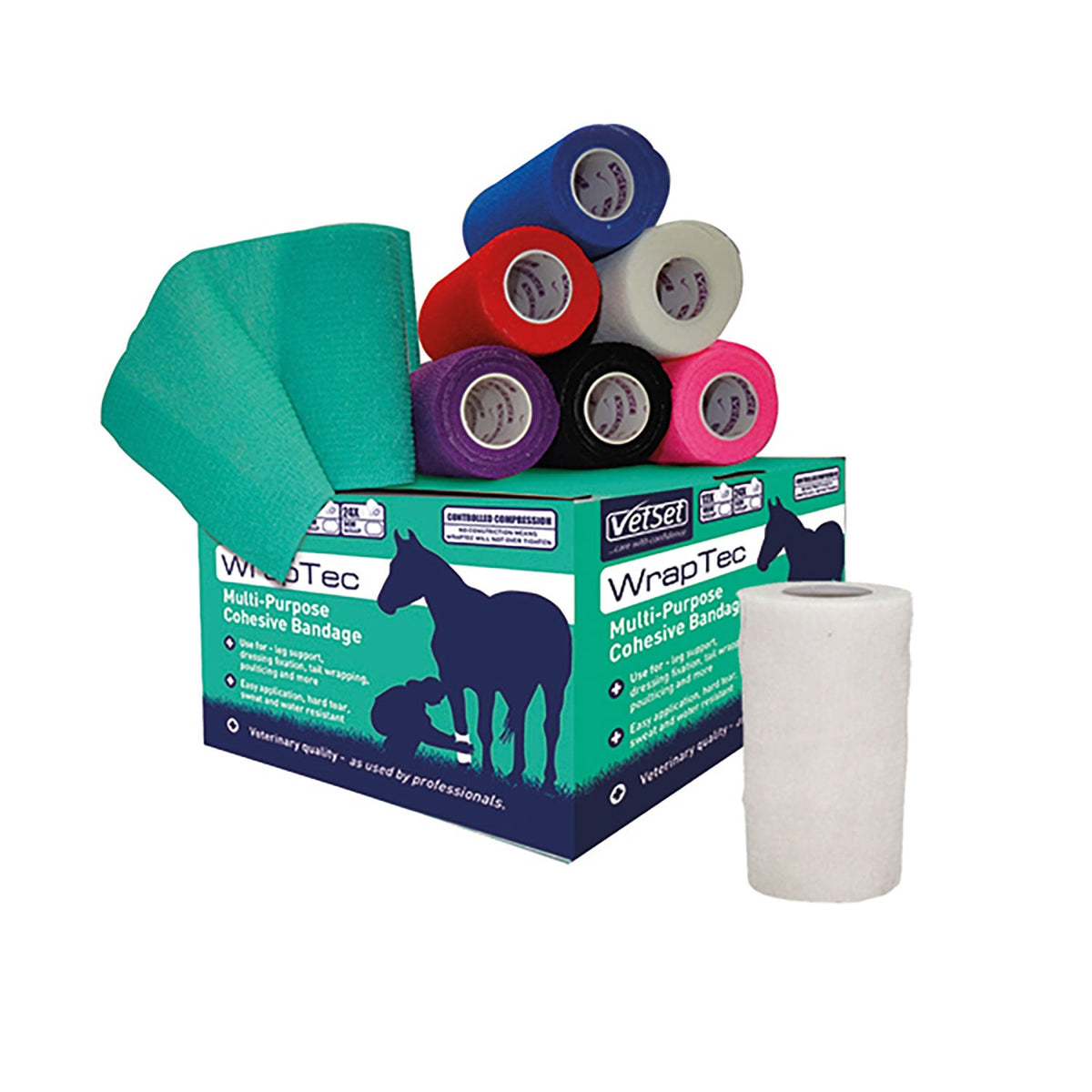 Vetset WrapTec Kohäsiver Verband 100 mm