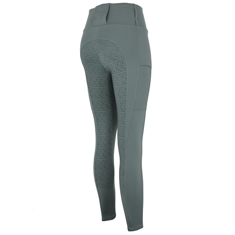 Woof Wear All Season Ladies Full Seat Riding Tights #colour_sage-green