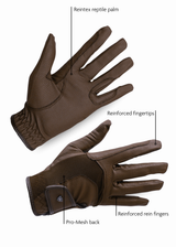 Woof Wear Reintex Mesh Riding Glove #colour_brown