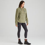 Ridgeline Womens Ballistic Long Sleeved Fleece Hoodie #colour_khaki-green