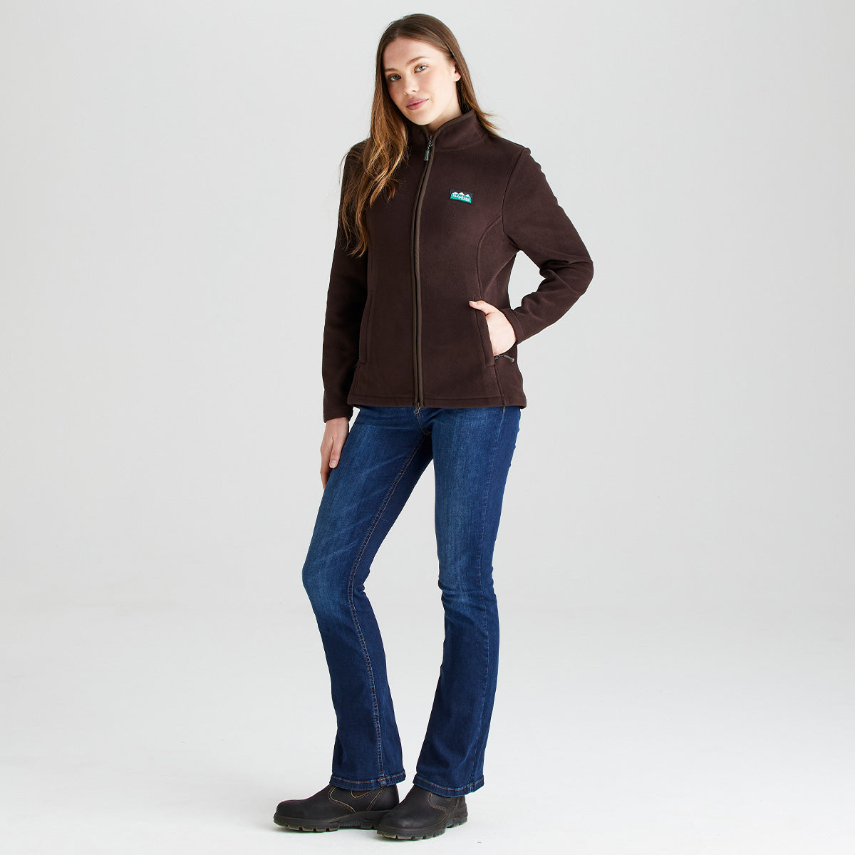 Women's Brenna Fleece Jacket - Deep Bark