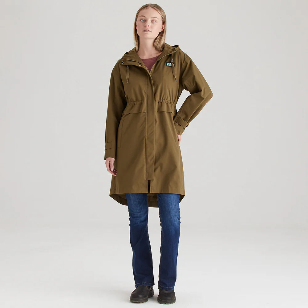 Ridgeline Womens Blakeney Parka #colour_teak