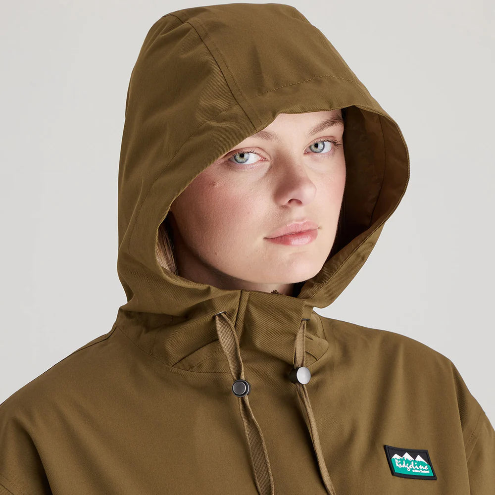 Ridgeline Womens Blakeney Parka #colour_teak
