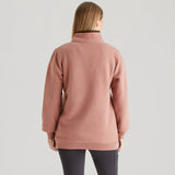 Ridgeline Womens Brancaster 1/4 Zip #colour_dusky-pink