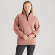 Ridgeline Womens Brancaster 1/4 Zip #colour_dusky-pink