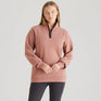 Ridgeline Womens Brancaster 1/4 Zip #colour_dusky-pink
