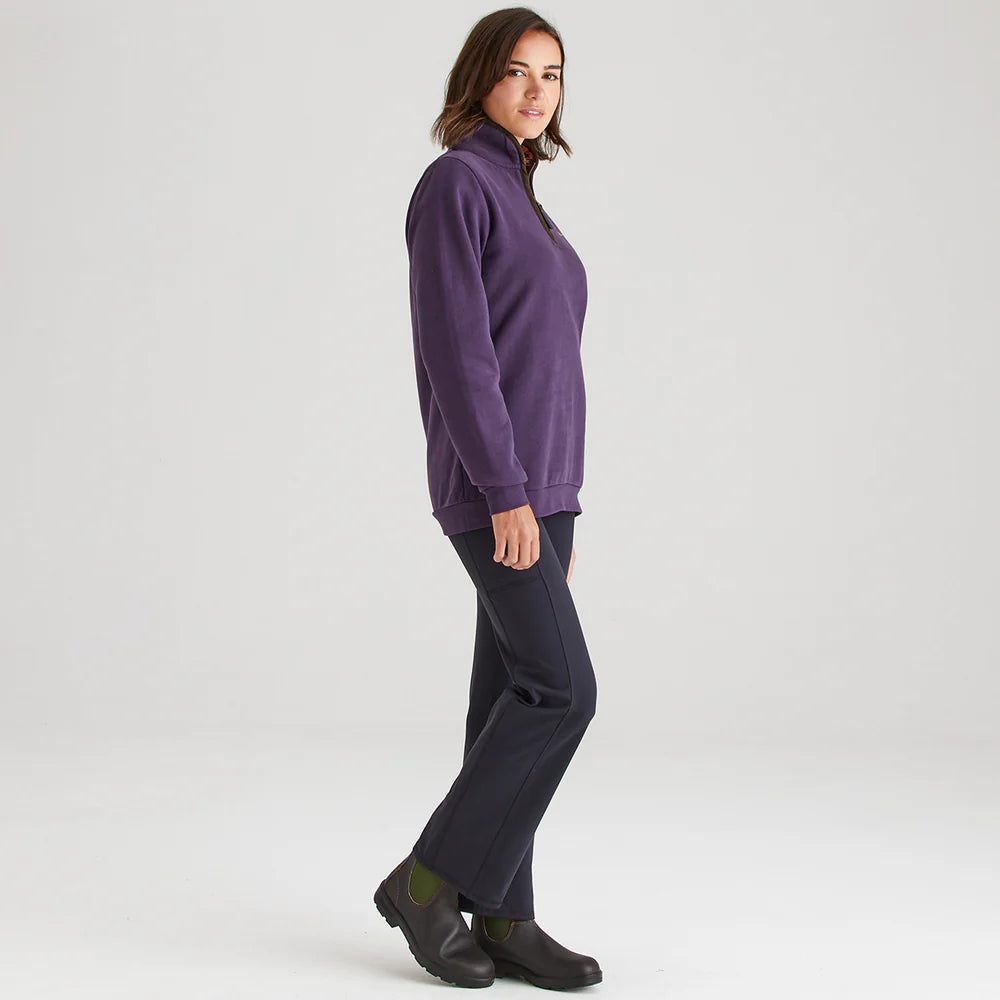 Ridgeline Womens Brancaster 1/4 Zip #colour_nightshade