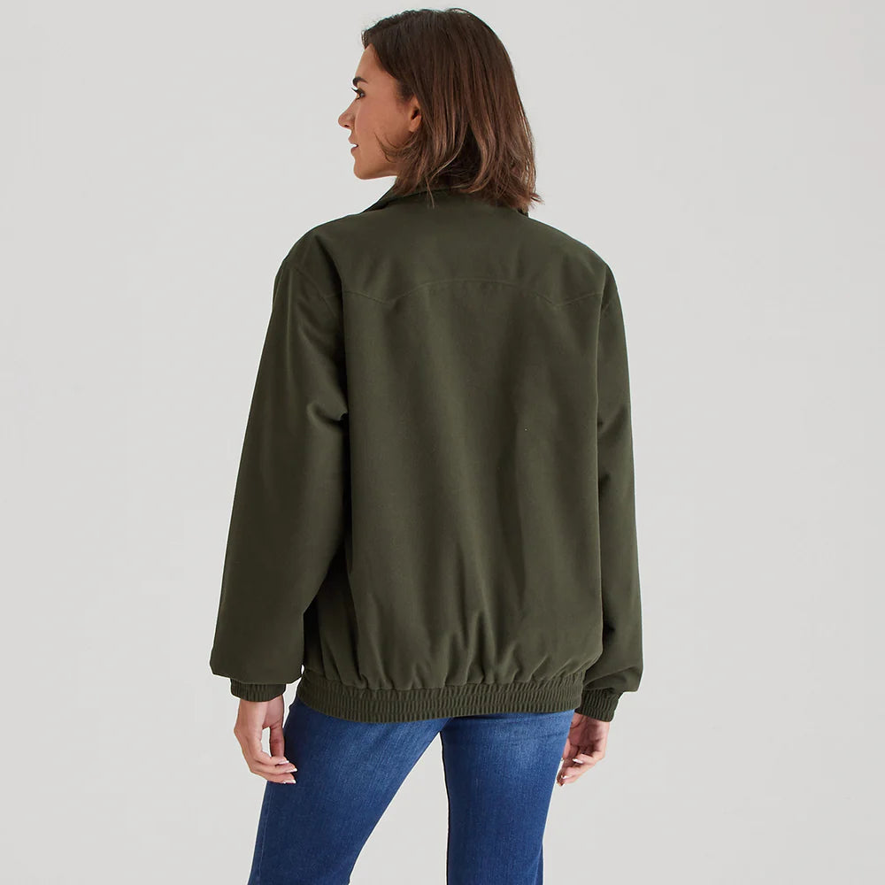 Ridgeline Womens Brumby Yard Jacket #colour_deep-forest