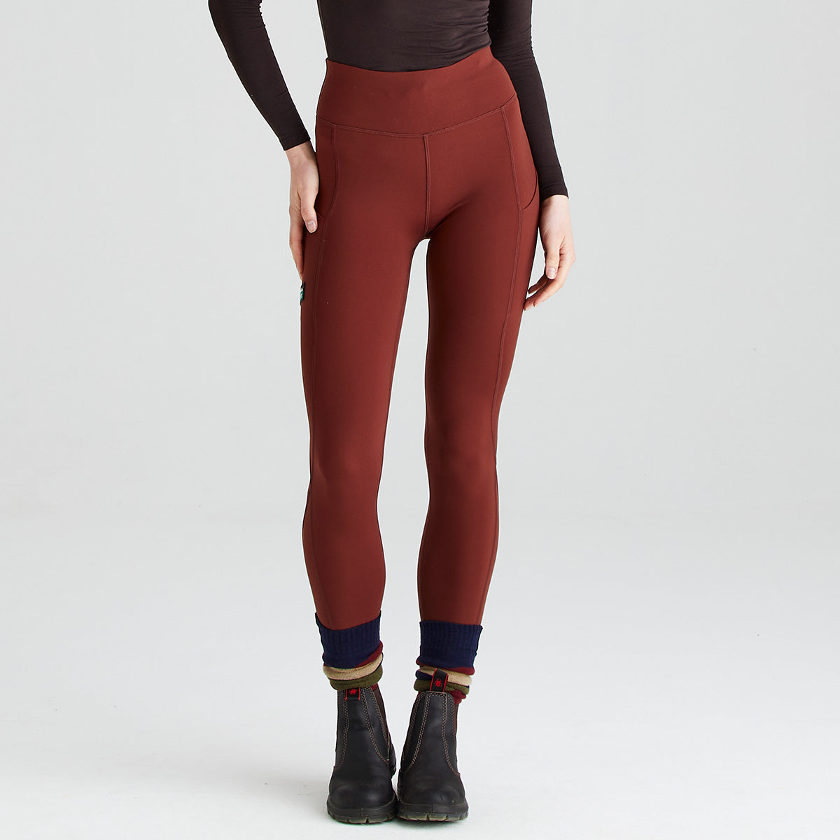 Women's Infinity Leggings - Oxblood