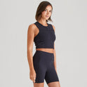 Ridgeline Womens Infinity Crop Top #colour_black