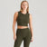 Ridgeline Womens Infinity Crop Top #colour_deep-forest