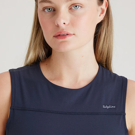 Ridgeline Womens Infinity Crop Top #colour_navy
