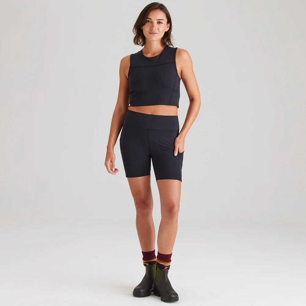 Ridgeline Womens Infinity Shorts #colour_black