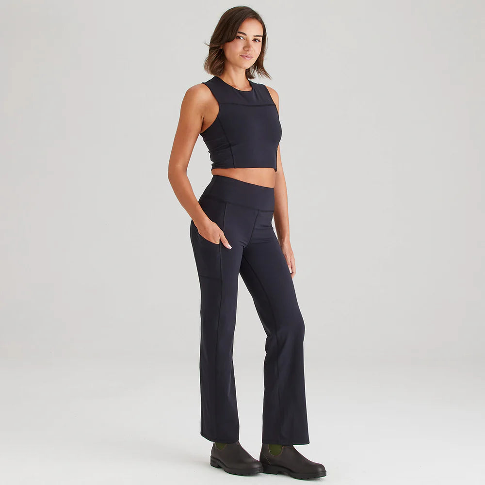 Ridgeline Womens Infinity Straight Leg Leggings #colour_black