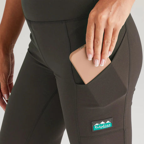 Ridgeline Womens Infinity Straight Leg Leggings #colour_deep-forest