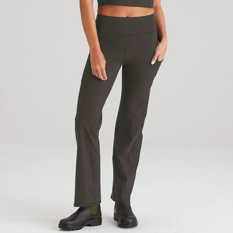 Ridgeline Womens Infinity Straight Leg Leggings #colour_deep-forest