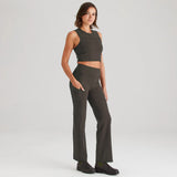 Ridgeline Womens Infinity Straight Leg Leggings #colour_deep-forest