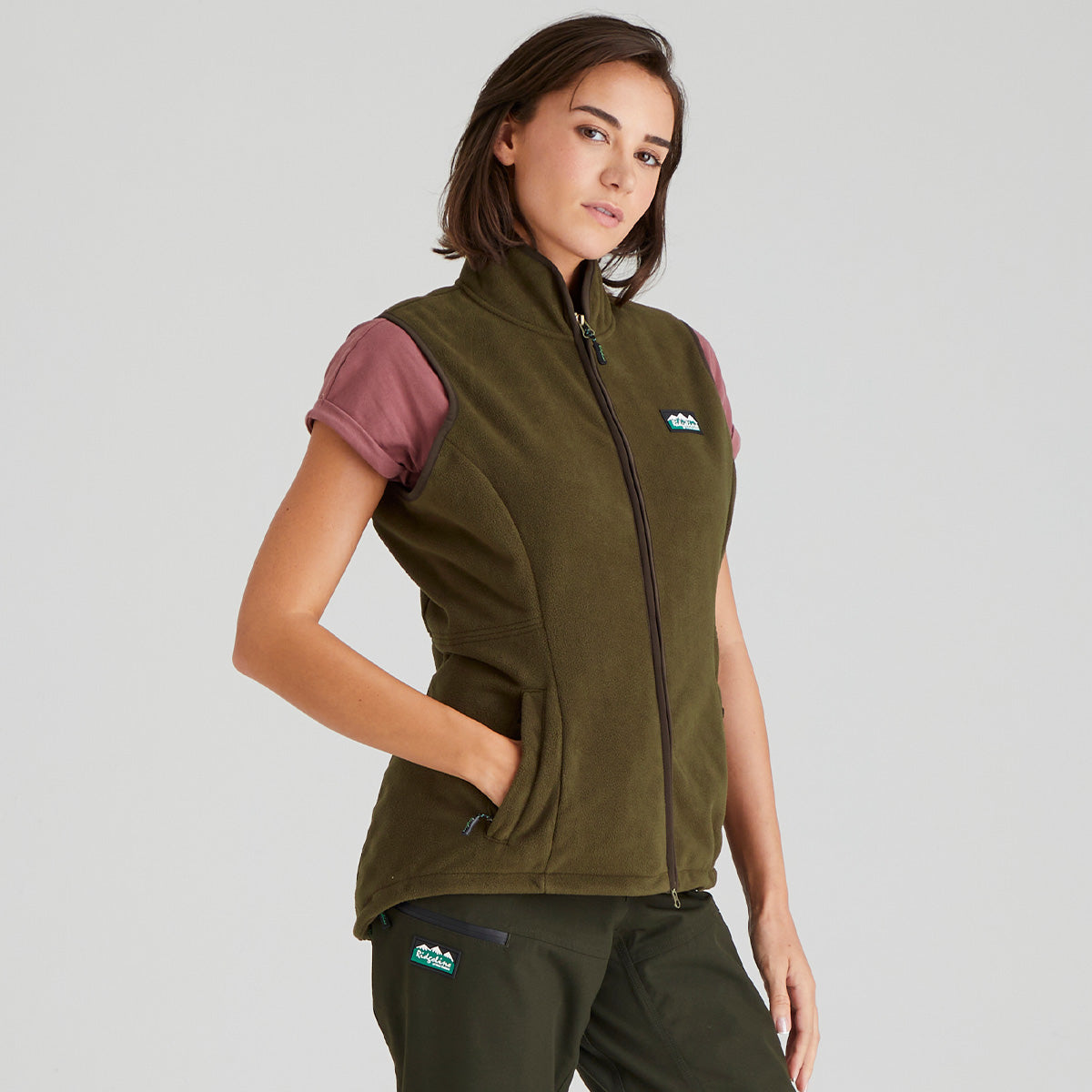 Ridgeline Womens Kodiak Gilet #colour_moody-teak