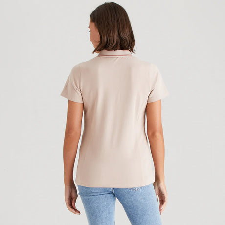 Ridgeline Womens Kilworth Polo Top #colour_blush